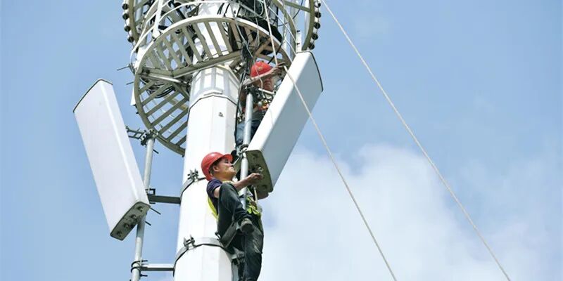 5g基站安装技术图片,5g基站安装图,5g铁塔基站图片_大山谷图库