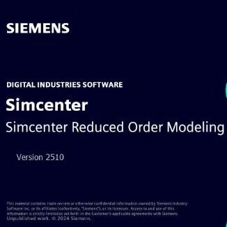 Siemens Simcenter ROM 2510.0 已经发布
