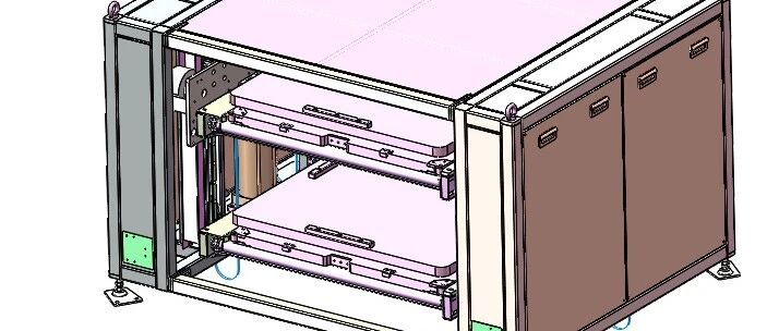 【非标数模】倍速链升降机3D数模图纸 Solidworks18设计