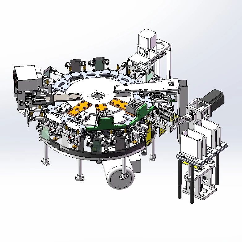 【非标数模】圆盘包装机3D数模图纸 Solidworks18设计