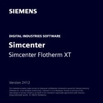 Siemens Flotherm & XT 2412已经发布
