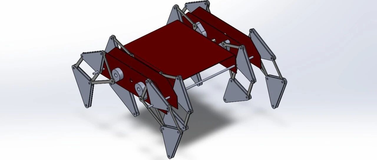 【机器人】theo Jansen robot八足行走机器人3D数模图纸