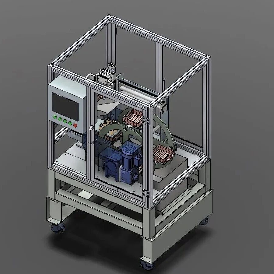 【非标数模】弹簧清洗机3D数模图纸 STEP格式