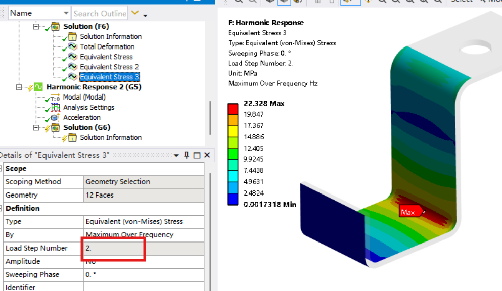 ANSYS workbench中多频段扫频振动分析方法与AI问答的错误的图12