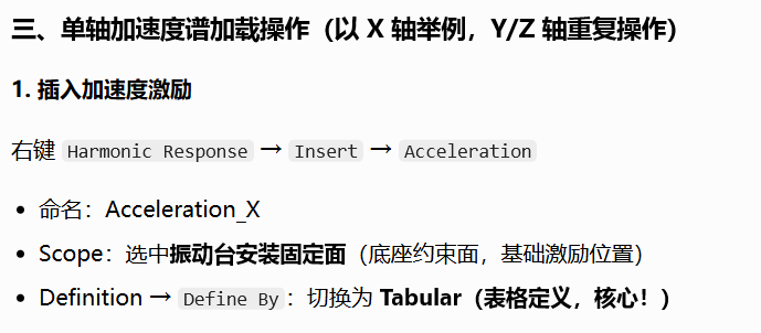 ANSYS workbench中多频段扫频振动分析方法与AI问答的错误的图5