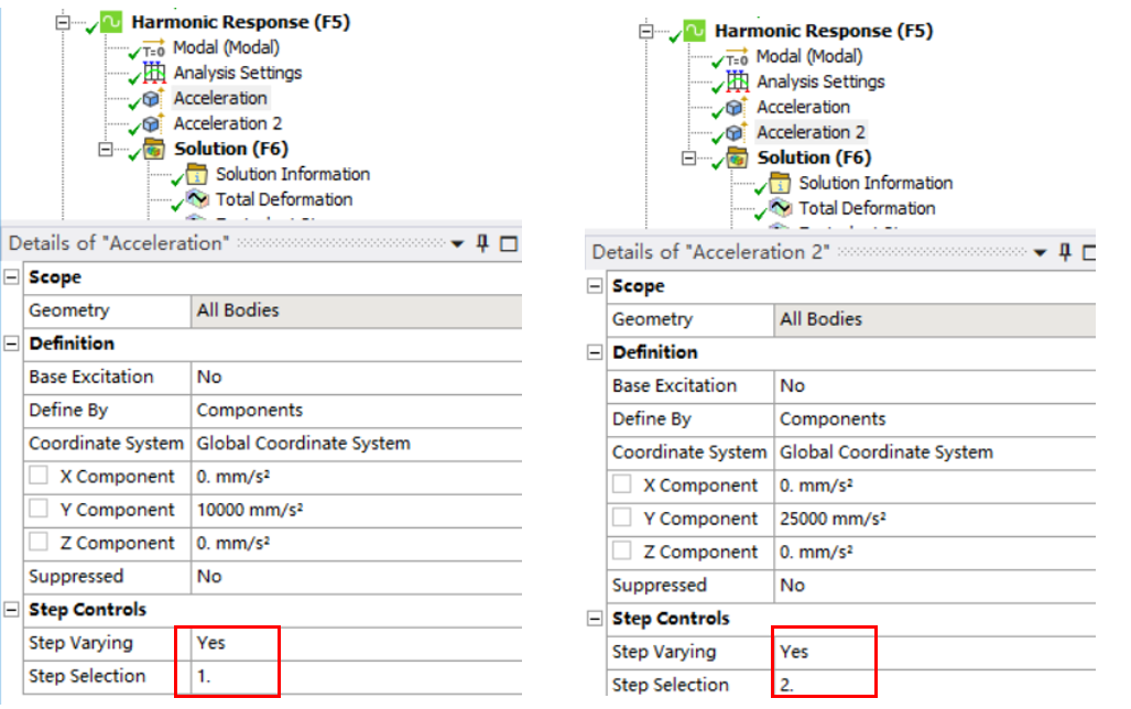 ANSYS workbench中多频段扫频振动分析方法与AI问答的错误的图11