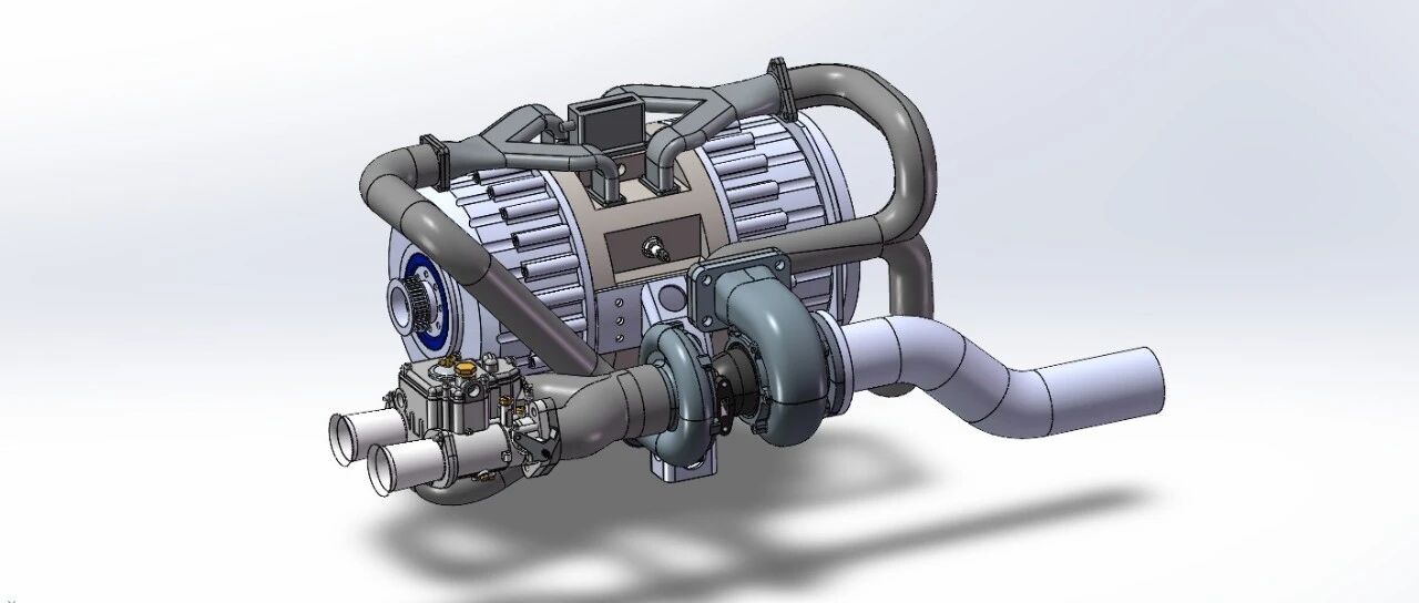 【发动机电机】impulse engine脉冲发动机3D数模图纸 STEP x_t格式