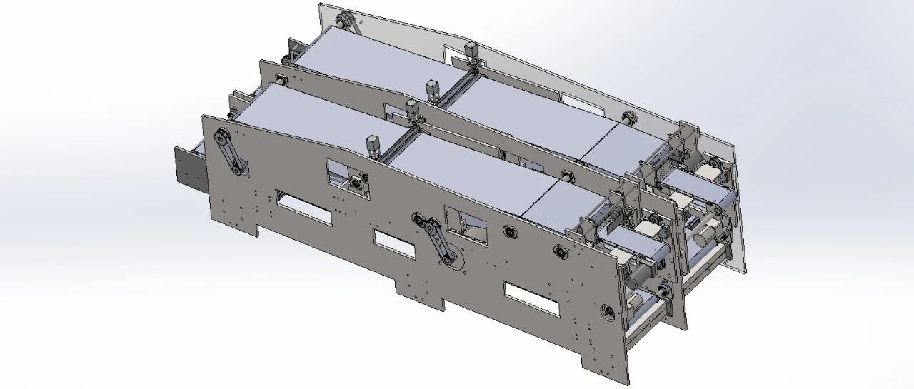 【非标数模】自动收纸台3D数模图纸 Solidworks16设计
