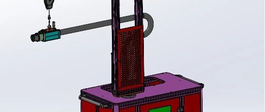 【非标数模】端子插头加热设备3D数模图纸 Solidworks20设计