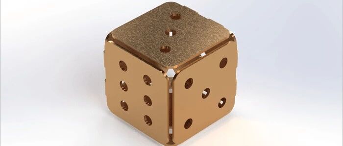 SolidWorks钣金设计（14）：钣金骰子