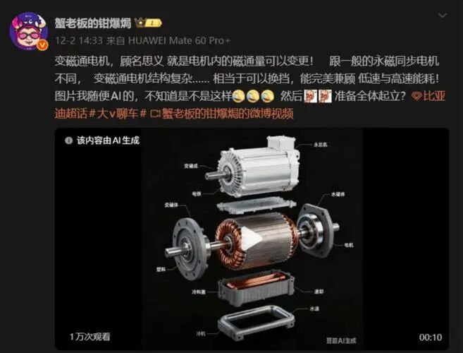 3. 比亚迪可变磁通（VFM）电机大规模量产