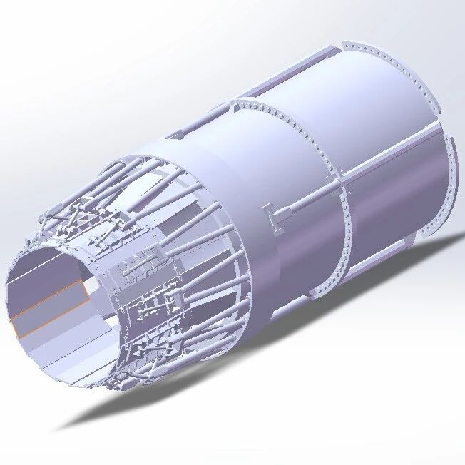 【工程机械】Variable Thrust Nozzle可调推力喷管3D数模图纸 STEP格式