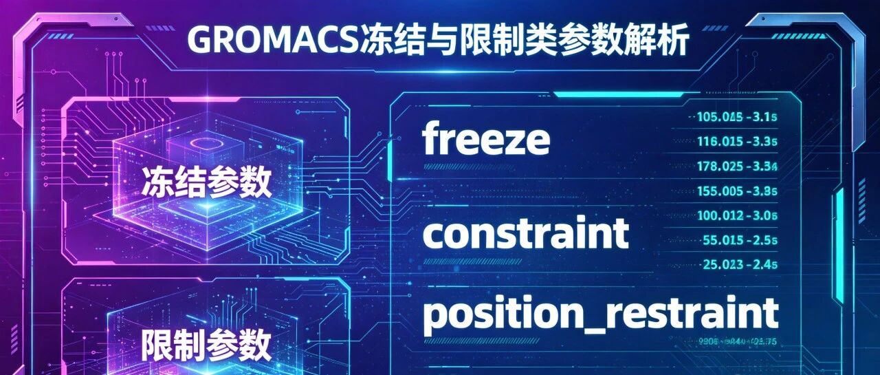 刘建川・GROMACS 实战 | 冻结、限制类参数