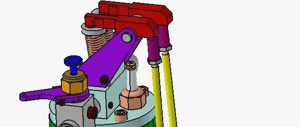 【发动机电机】四冲程模型发动机3D数模图纸 STEP格式