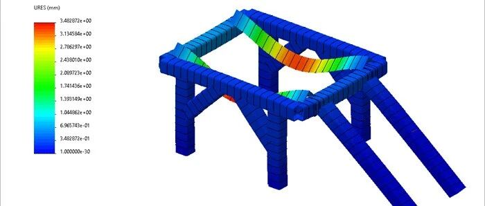Simulation 有限元分析实战（17）：传输架分析