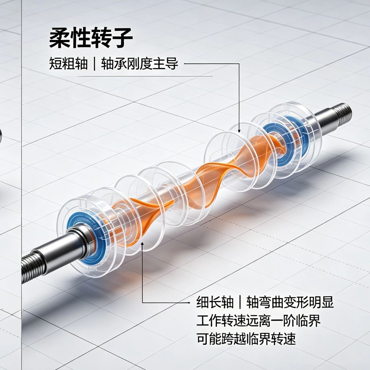 叶轮振动 0.3mm、轴承仅微米级？一文吃透刚柔转子与临界转速