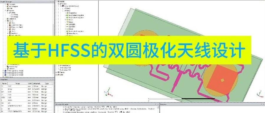 基于HFSS的双圆极化天线设计