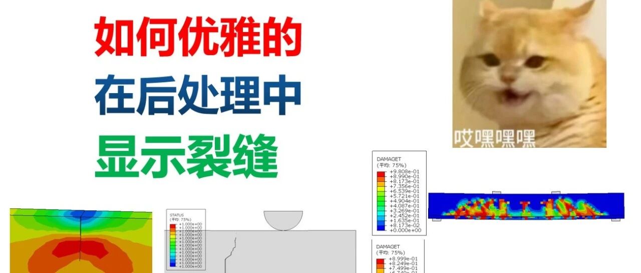 喵星人教你如何优雅的在ABAQUS后处理中显示裂缝