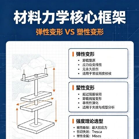 《材料力学进阶：弹性VS塑性失效的完整判定框架》