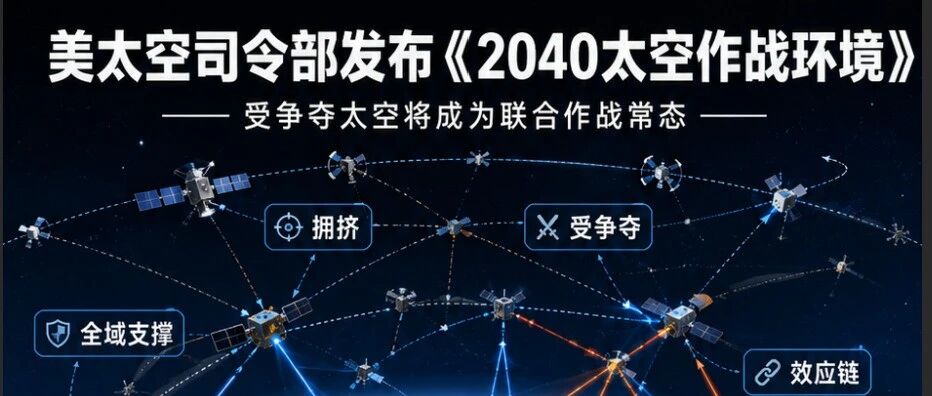 美太空司令部发布《2040太空作战环境》：受争夺太空将成为联合作战常态