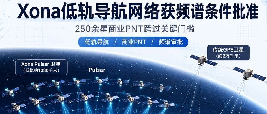 Xona低轨导航网络获频谱条件批准：250余星商业PNT跨过关键门槛