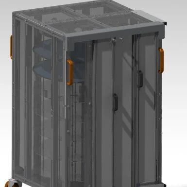 【工程机械】Rotating Cabinet移动式料柜旋转料柜3D图纸 STP格式