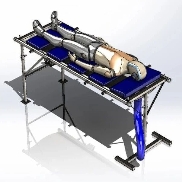 【医疗器械】Keranda多功能担架3D数模图纸 Solidworks设计 附平面工程图