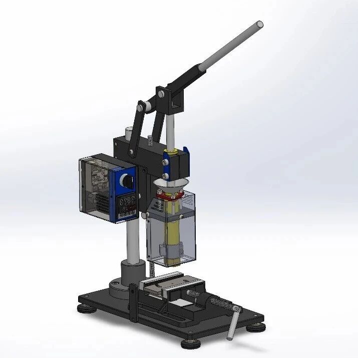 【工程机械】Injection molding v2小型手动注塑模具3D图