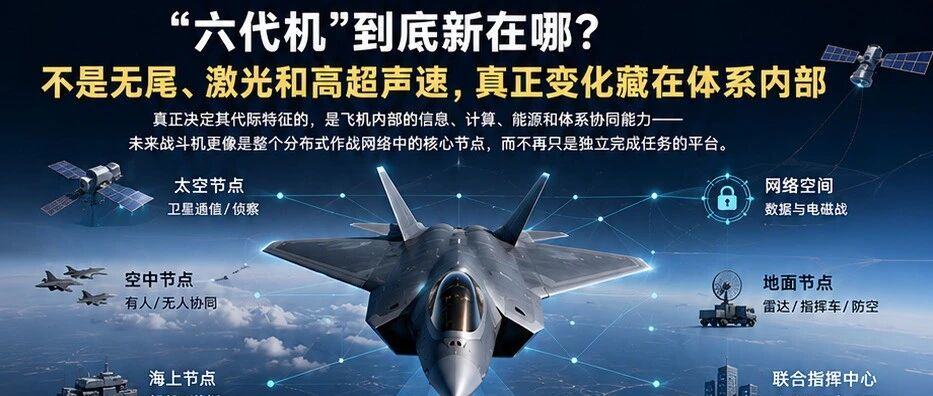 “六代机”到底新在哪？不是无尾、激光和高超声速，真正变化藏在体系内部