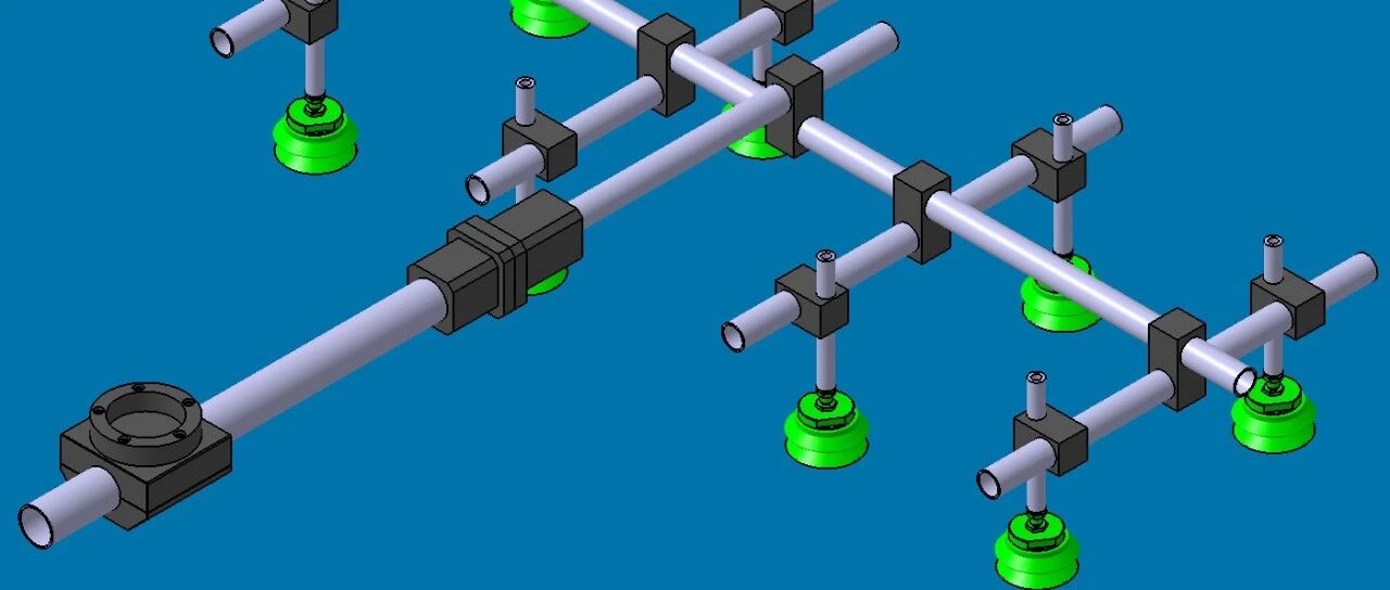 【工程机械】Vacuum Gripper真空洗盘夹爪结构3D图纸 STP IGS格式