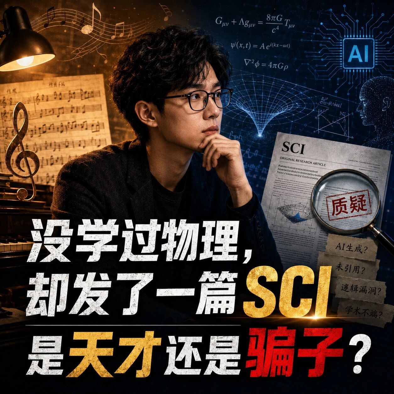 没学过物理，他却发了一篇SCI：是天才还是骗子？