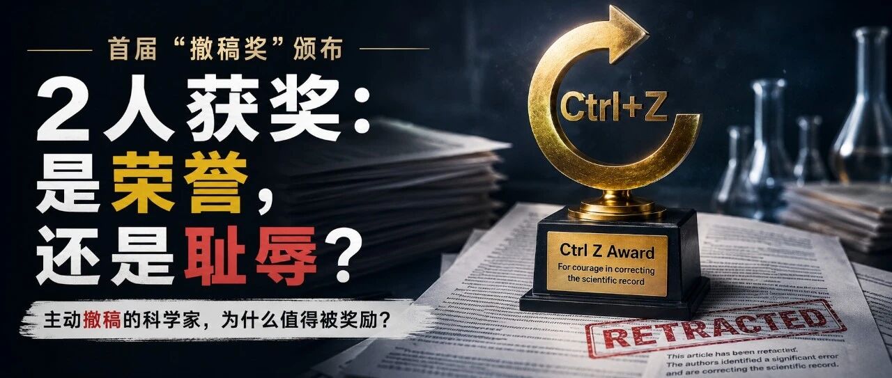 首届“撤稿奖”颁布，2人获奖：是荣誉，还是耻辱？