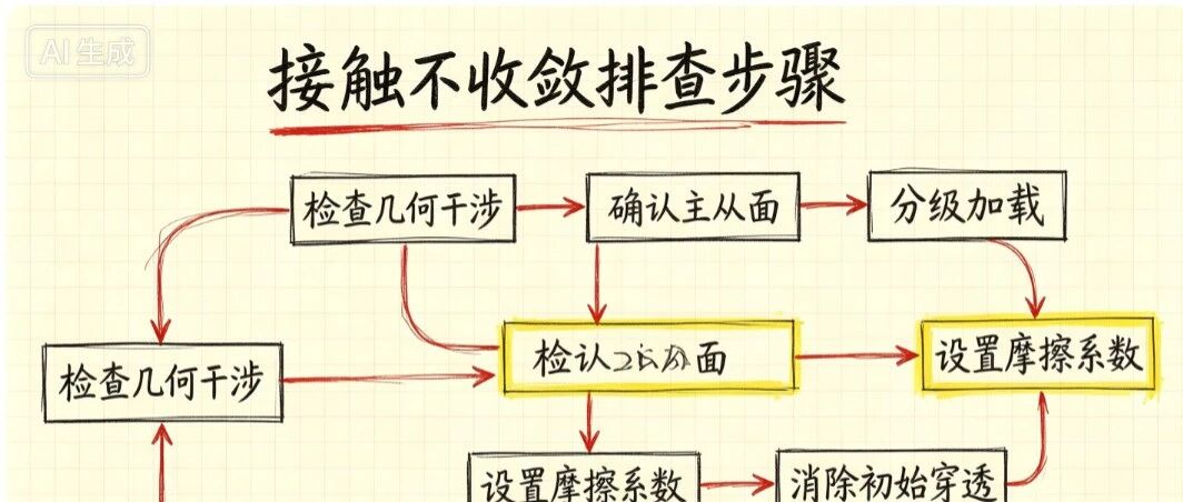 有限元每日知识点｜接触不收敛？80% 非线性报错都是这里导致的