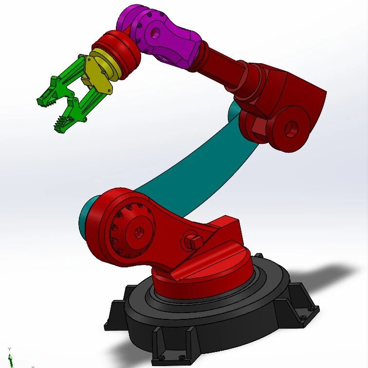 【机器人】Industrial Robot Arm工业机械臂简易模型3D数模图纸