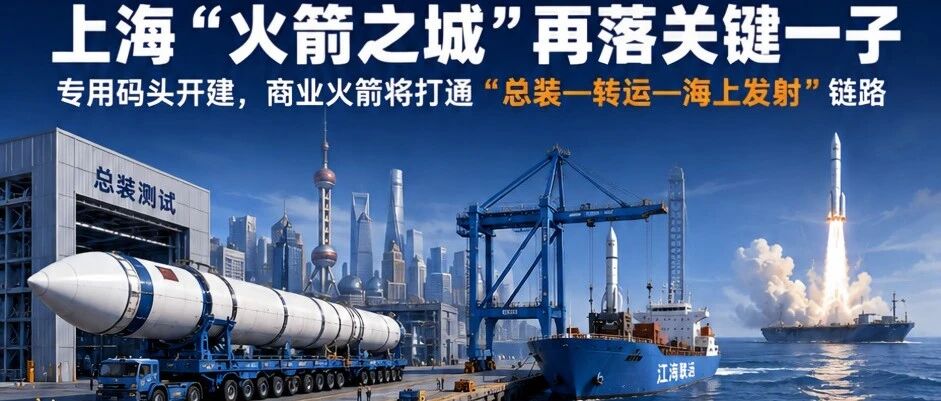 上海“火箭之城”再落关键一子：专用码头开建，商业火箭将打通“总装—转运—海上发射”链路