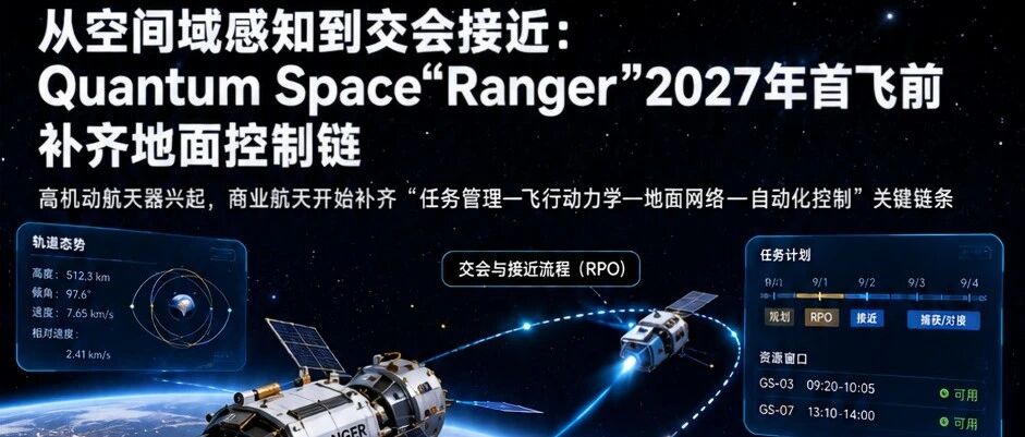从空间域感知到交会接近：Quantum Space“Ranger”2027年首飞前补齐地面控制链