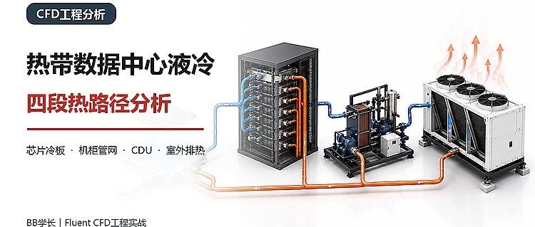 热带数据中心液冷：CFD需要核对的四段热路径