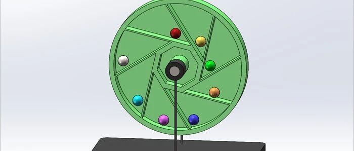 SolidWorks动画教程（25）：8个球驱动的永动轮