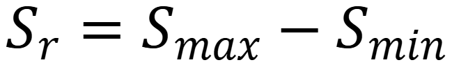 Sr=Smax-Smin