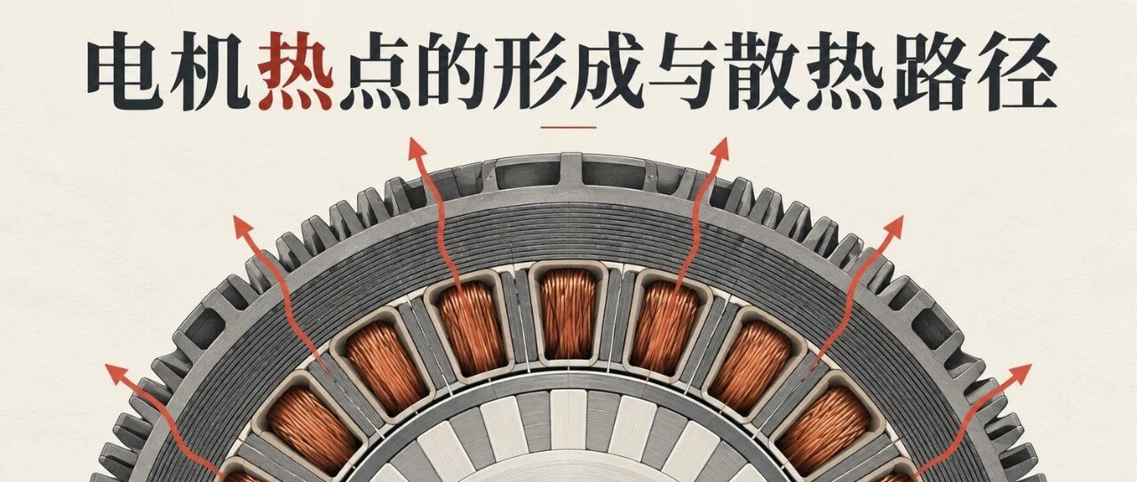 电机热点的形成与散热路径