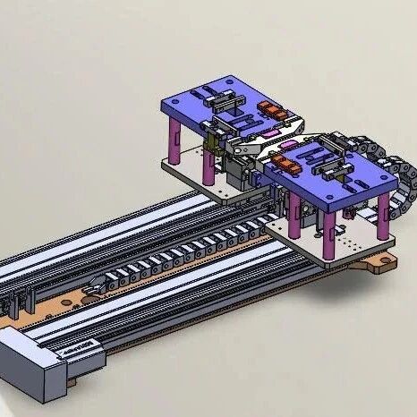 【非标数模】Dual-Station双工位机构3D数模图纸 STEP格式