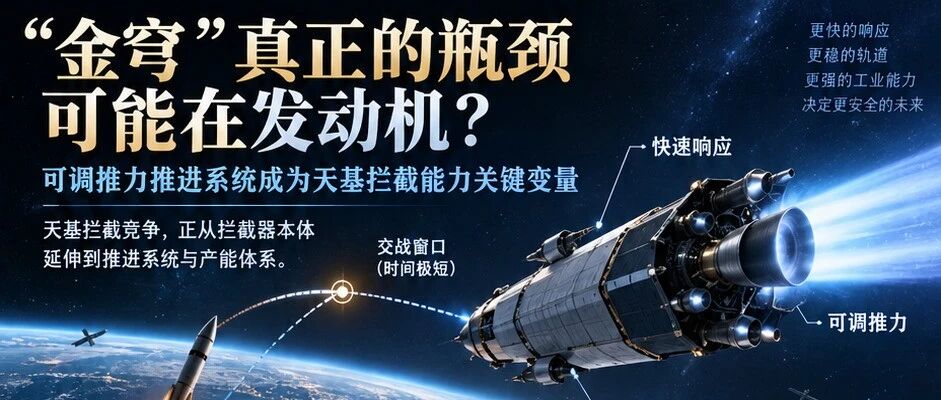 “金穹”真正的瓶颈可能在发动机？可调推力推进系统成为天基拦截能力关键变量