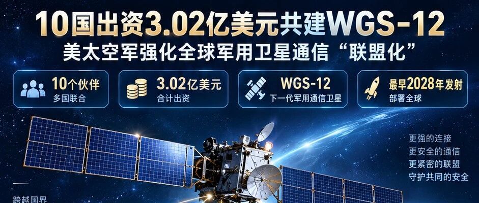 10国出资3.02亿美元共建WGS-12：美太空军强化全球军用卫星通信“联盟化”
