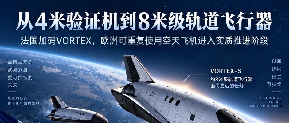 从4米验证机到8米级轨道飞行器：法国加码VORTEX，欧洲可重复使用空天飞机进入实质推进阶段