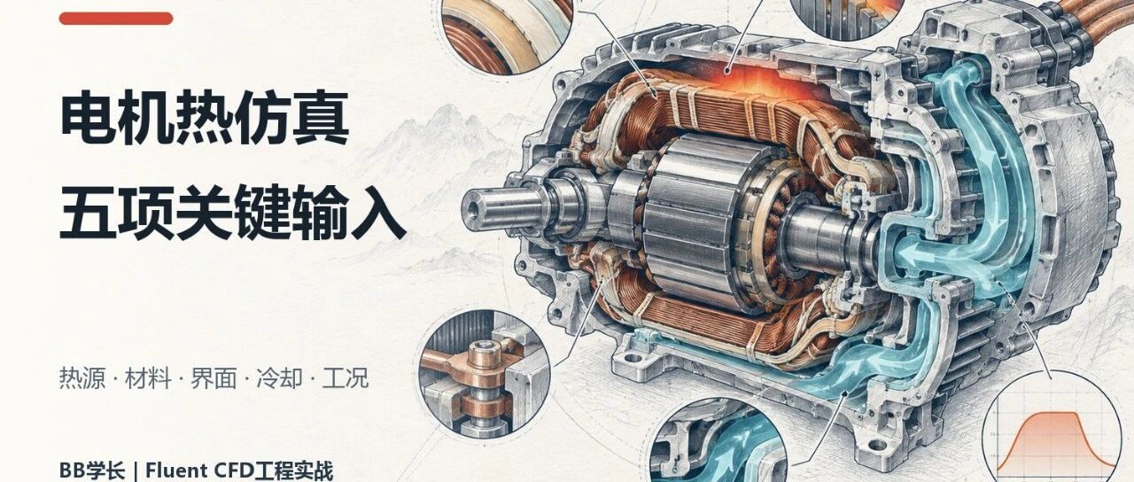 电机热仿真中最容易遗漏的五项输入