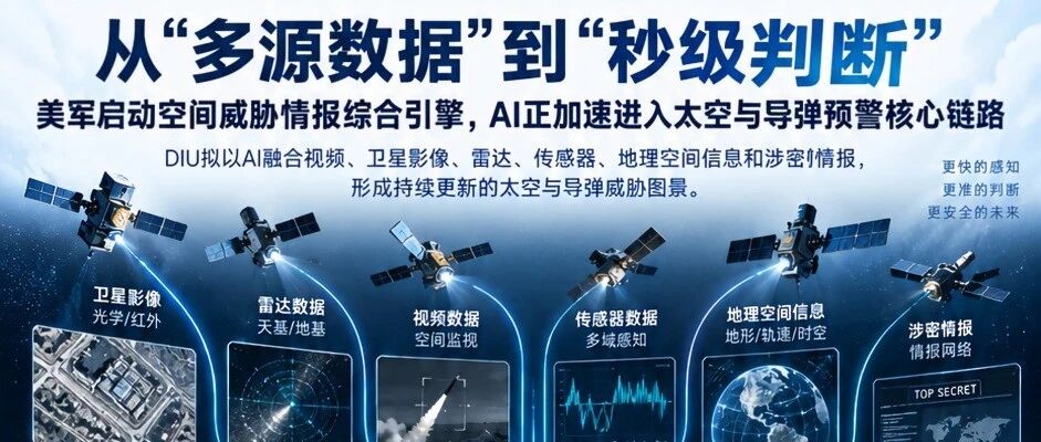 从“多源数据”到“秒级判断”：美军启动空间威胁情报综合引擎，AI正加速进入太空与导弹预警核心链路