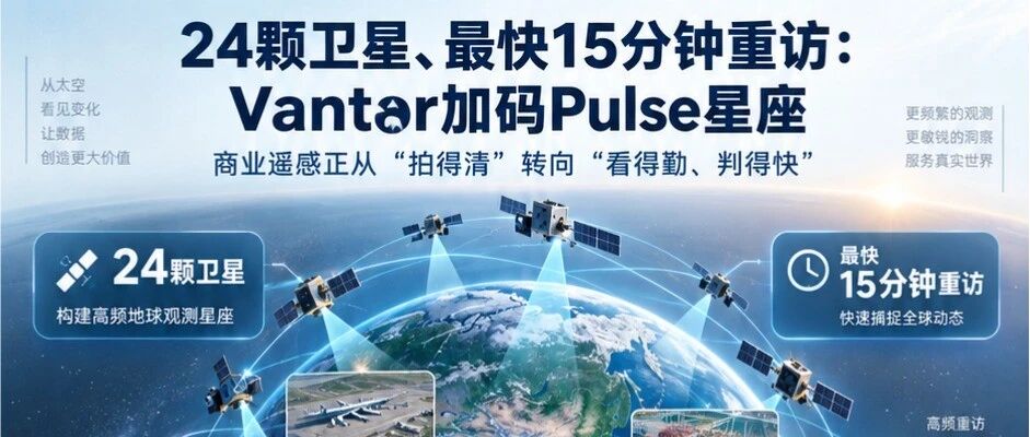 Vantor加码Pulse星座，商业遥感从“拍得清”转向“看得勤、判得快”