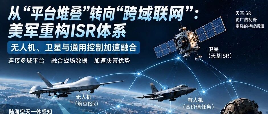 从“平台堆叠”转向“跨域联网”：美军重构ISR体系，无人机、卫星与通用控制加速融合