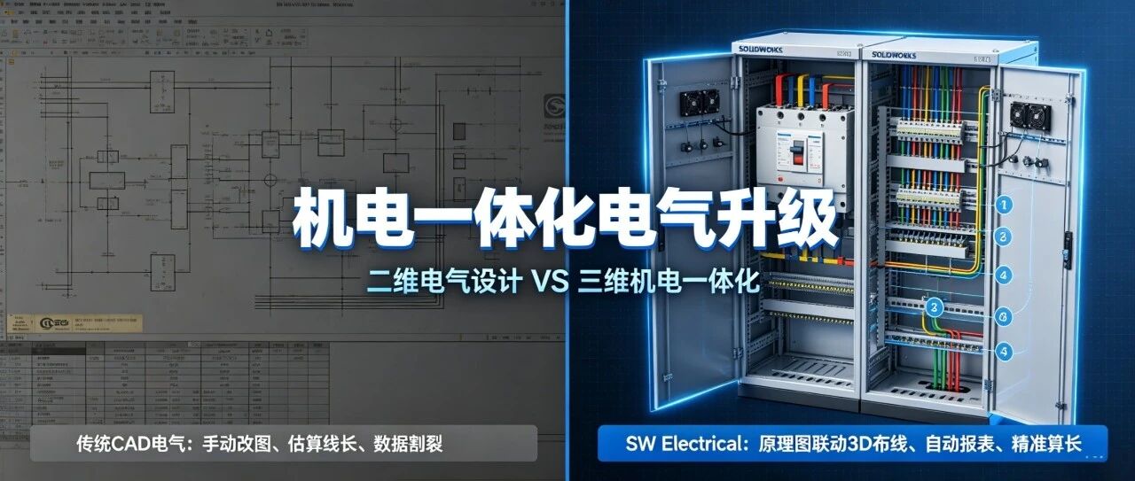 SOLIDWORKS Electrical VS 传统电气设计，差距到底有多大？