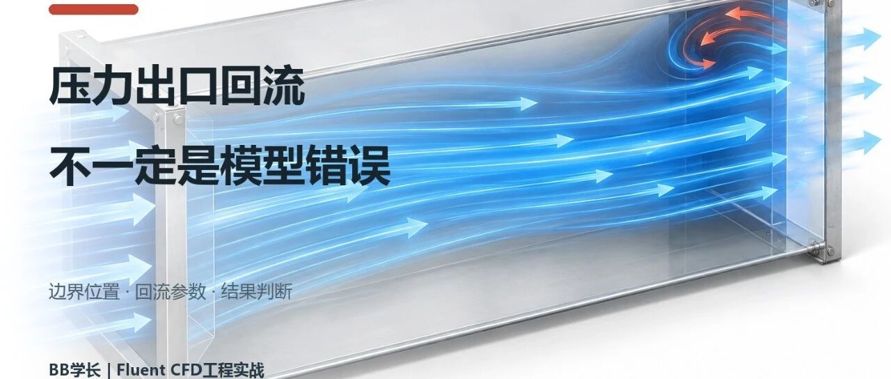 压力出口出现回流，不一定是模型算错了